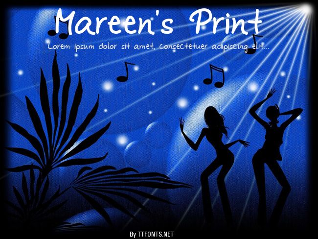 Mareen's Print example